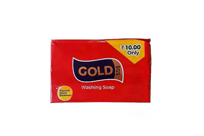 Gold 555 washing soap 100g pack of 5